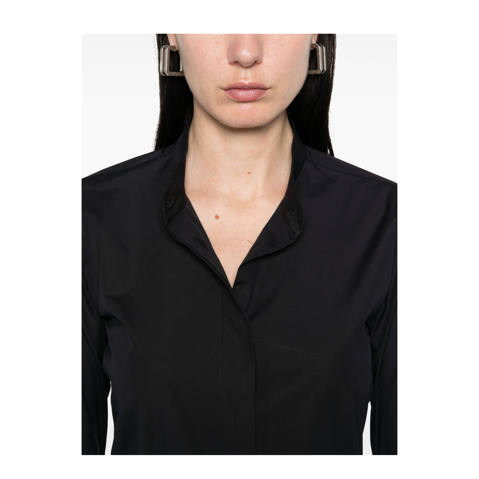 Cotton Shirt in Midnight Blue