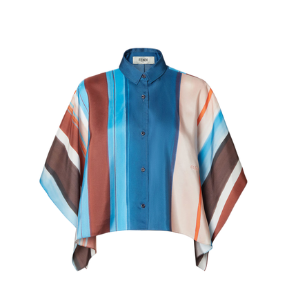 MAYFEYR - Fendi - Striped Silk Shirt - FS8365AMETF1WXC