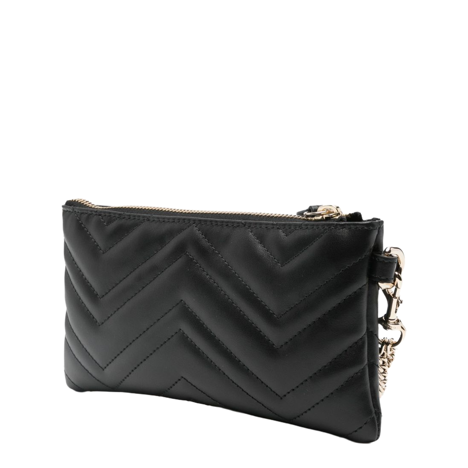 GG Marmont Small Leather Pouch - Black