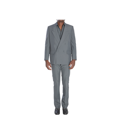 Double-breasted jacket in technical fabric