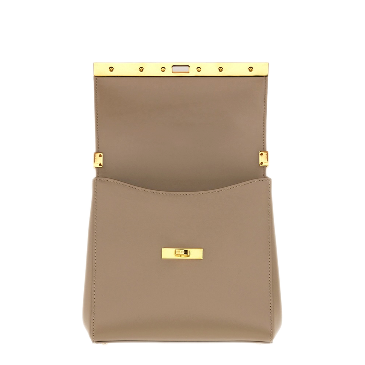 Marlene Calfskin Shoulder Bag - Beige