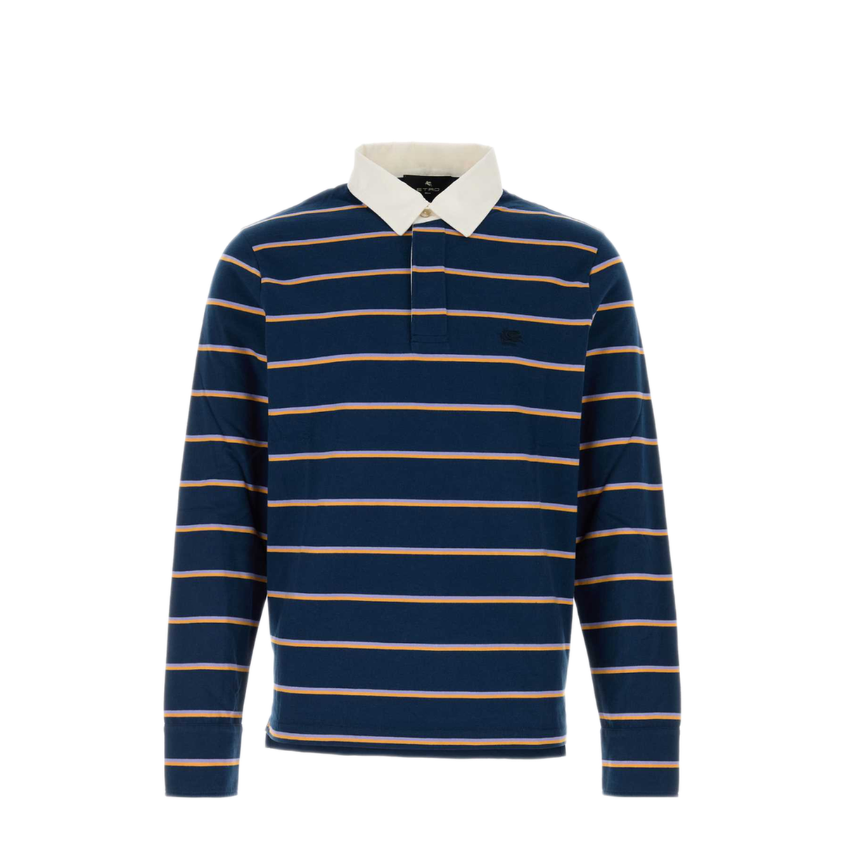 MAYFEYR - Etro - Polo Stripes Embroidered Cotton Shirt - MRMD0023AG011RI083