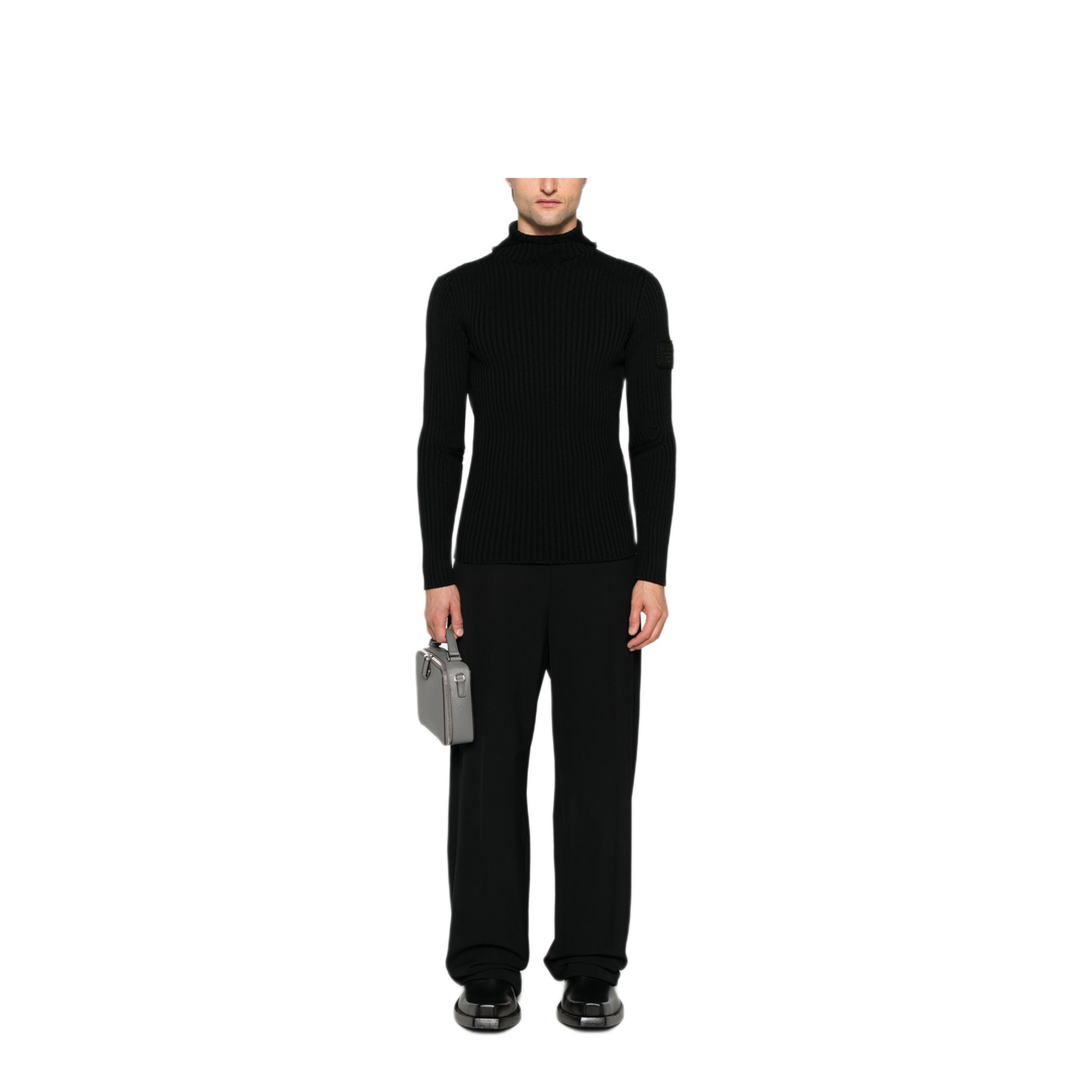 MAYFEYR - Prada - Ribbed-Knit Hoodie - UMR621SOOO15O6F0002
