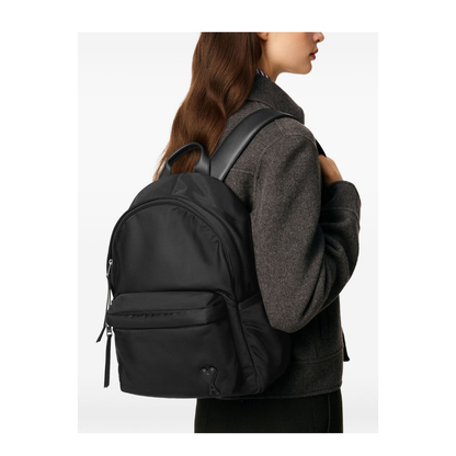 Black Nylon Canvas Marcel Backpack
