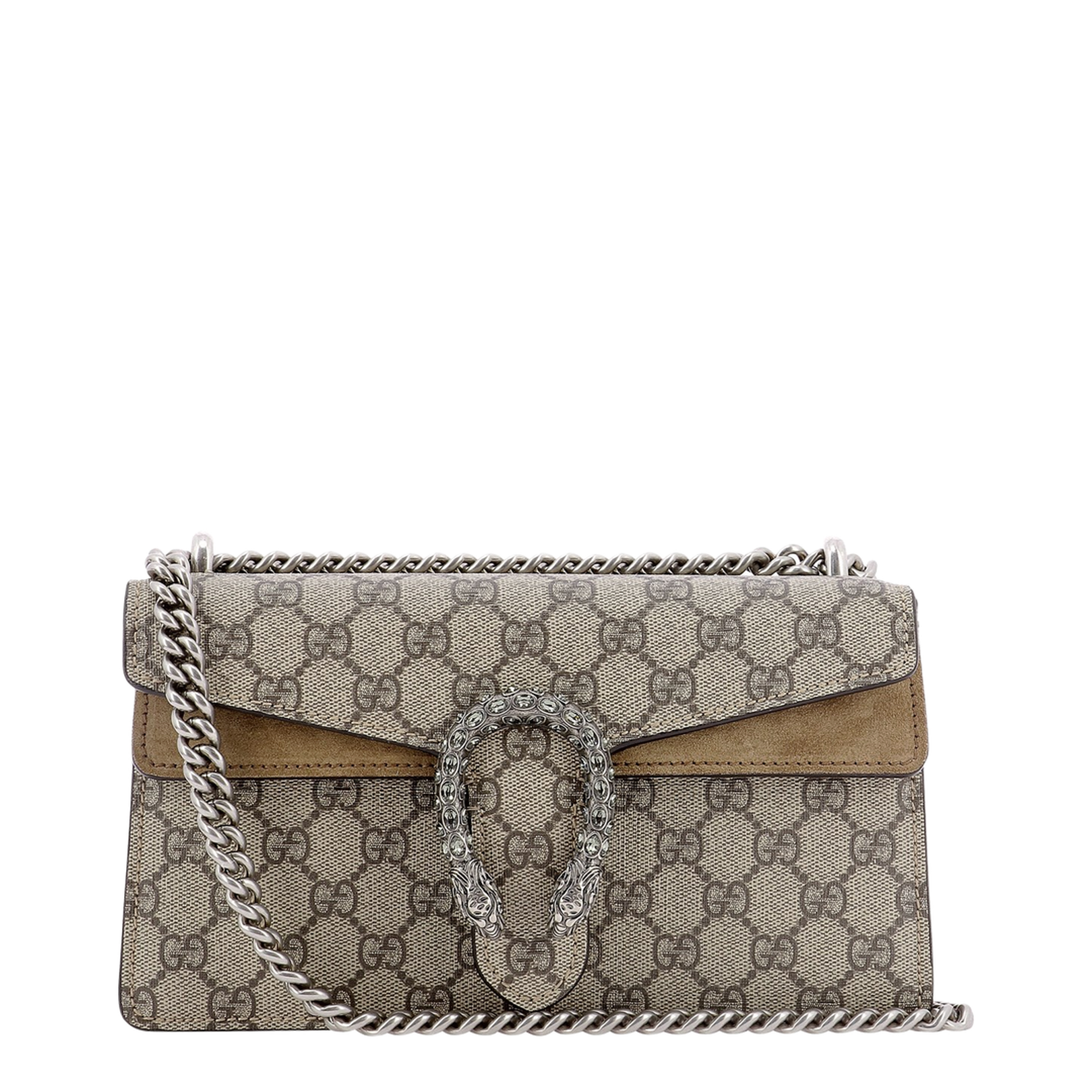 Dionysus Canvas Wallet On Chain - Beige