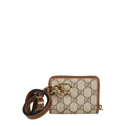 Shoulder Strap in Beige and Ebony Supreme