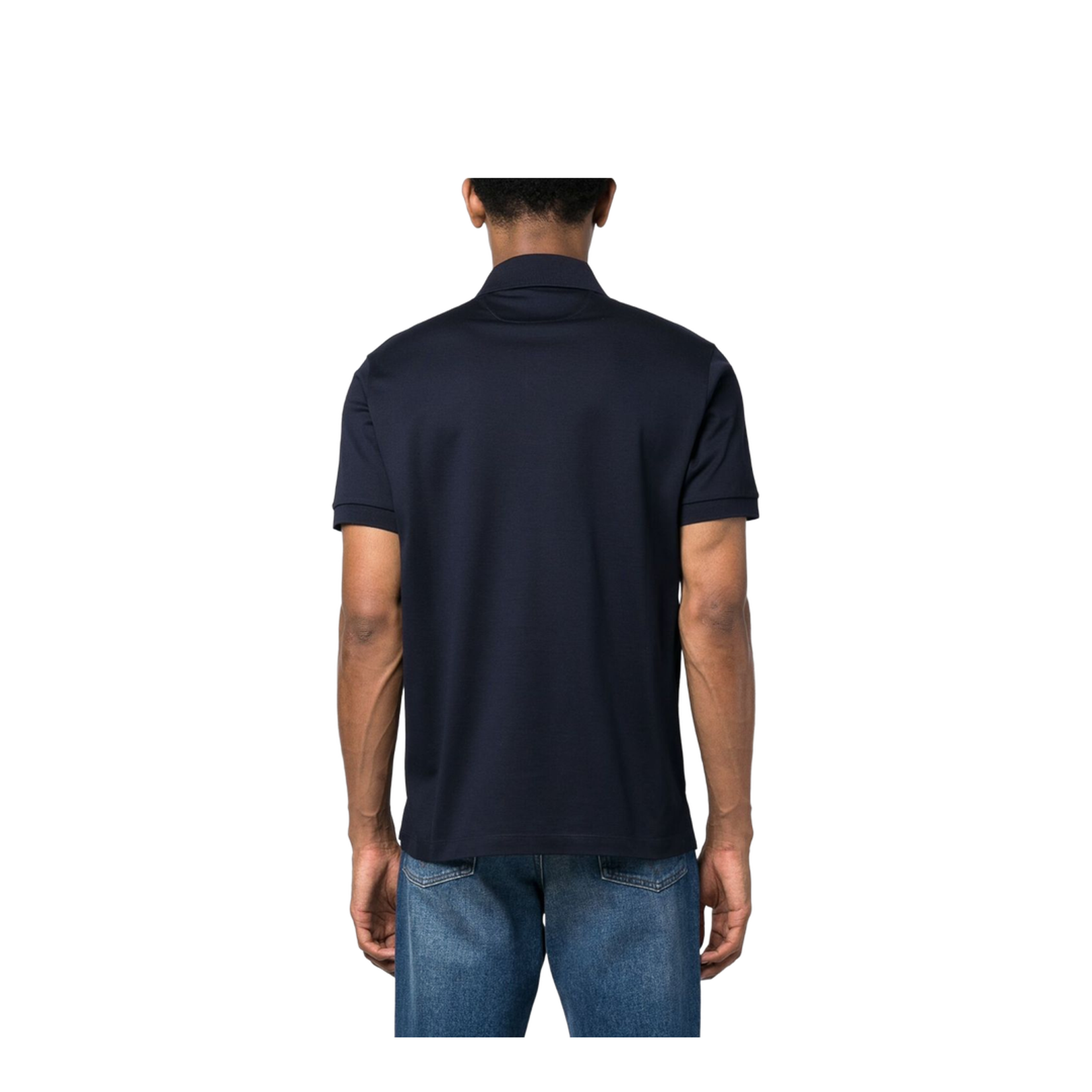Rainbow-Stripe Cotton Polo Shirt