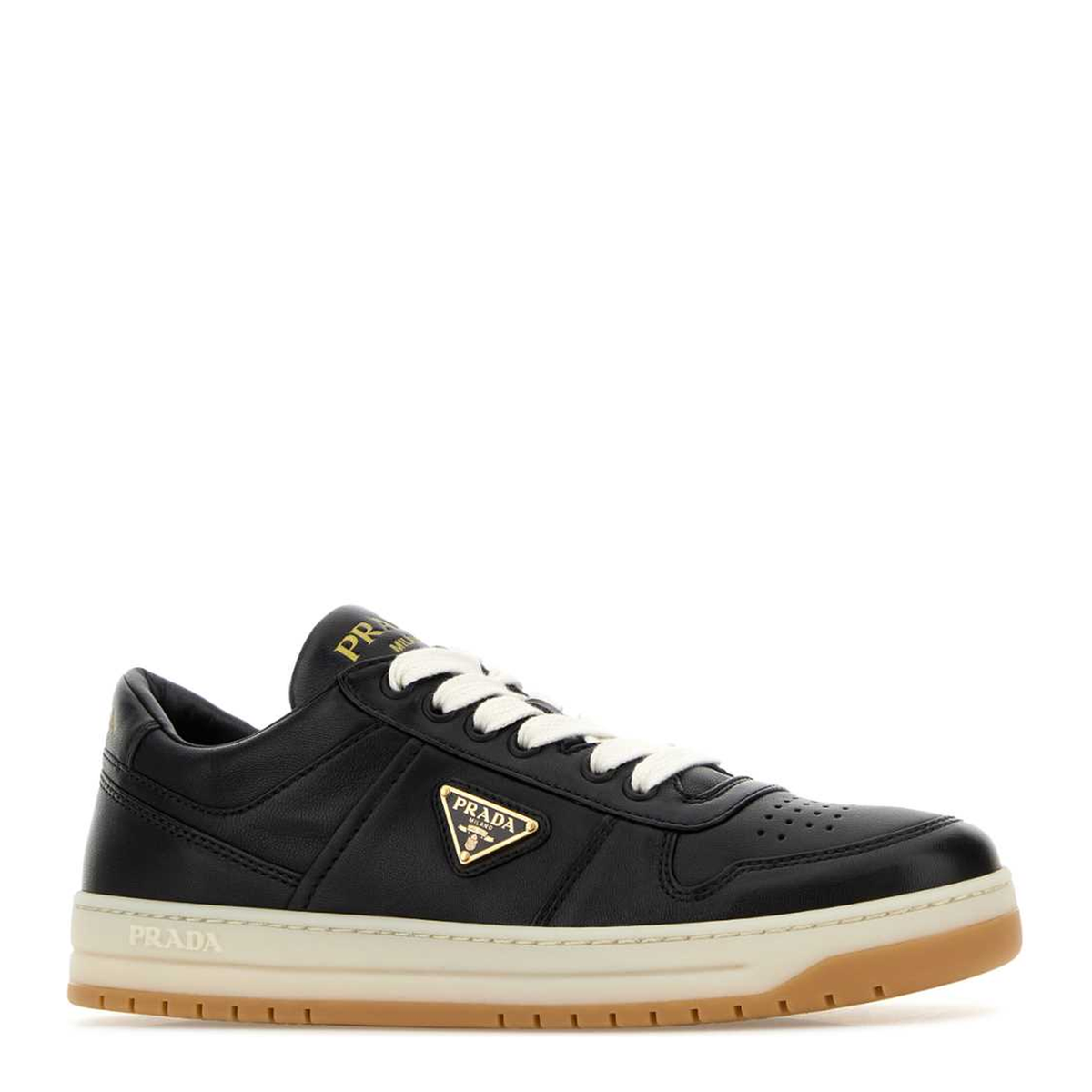 MAYFEYR - Prada - Black Nappa Leather Downtown Sneakers - 1E792MFBE30038F0632