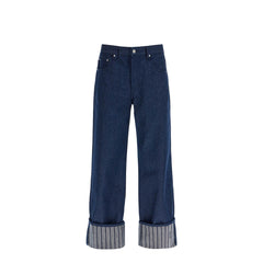 Jacquemus baggy with maxi cuff  baggy jeans with