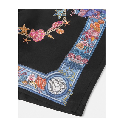 Coral Theatre Print Bermuda Shorts