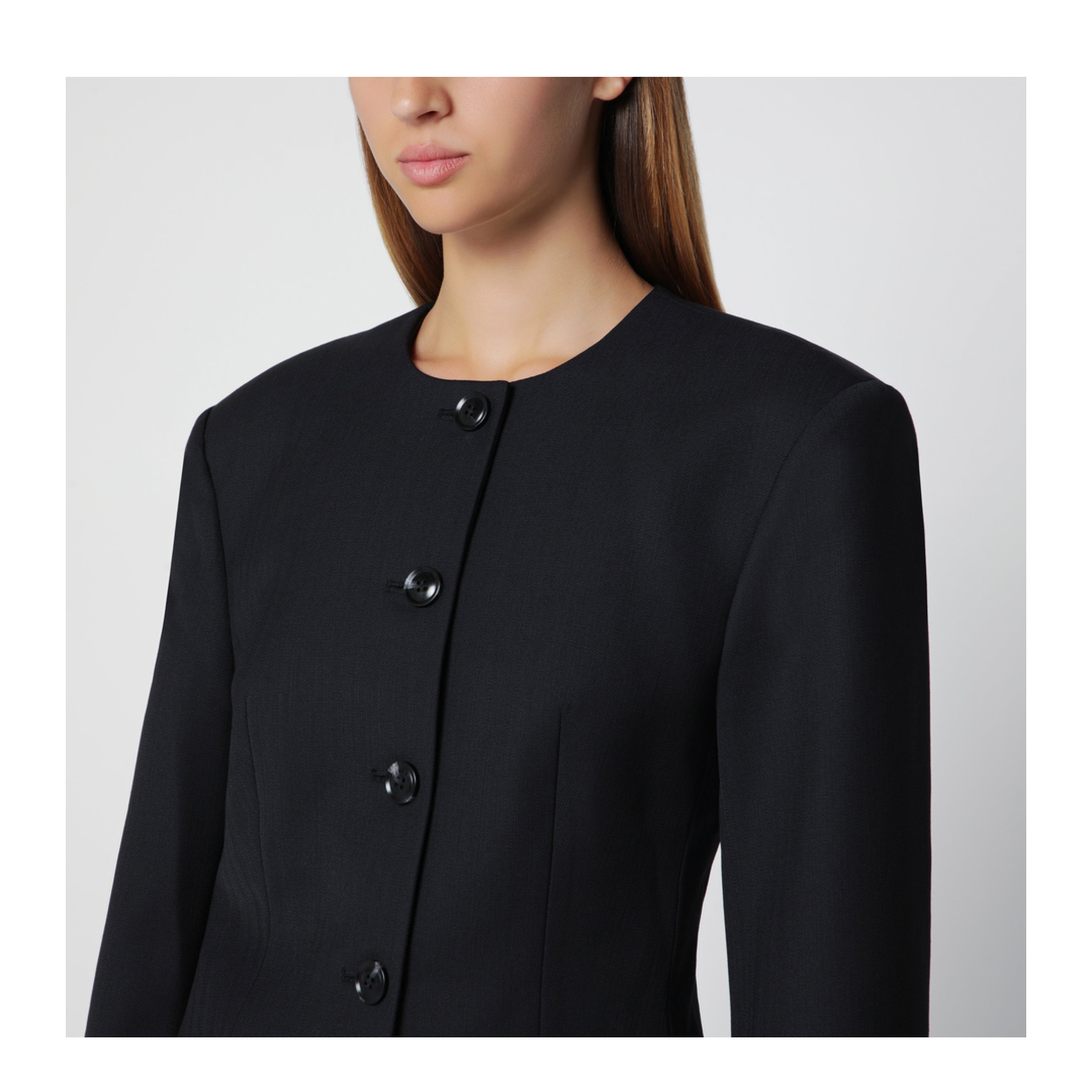 MAYFEYR - Anine Bing - Black Huda Jacket In Wool Blend - A-01-12343PLBLK26