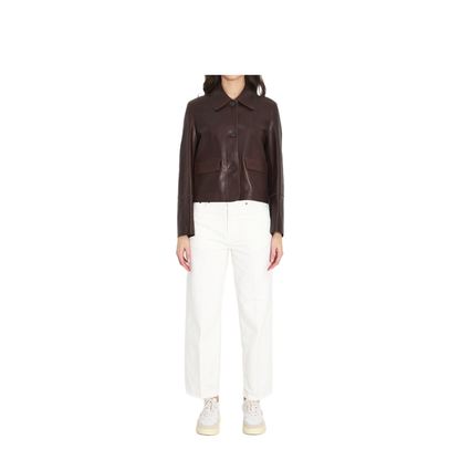 MAYFEYR - Arma - Brown Vintage Leather Jacket - 020L26105202MUDBROWN