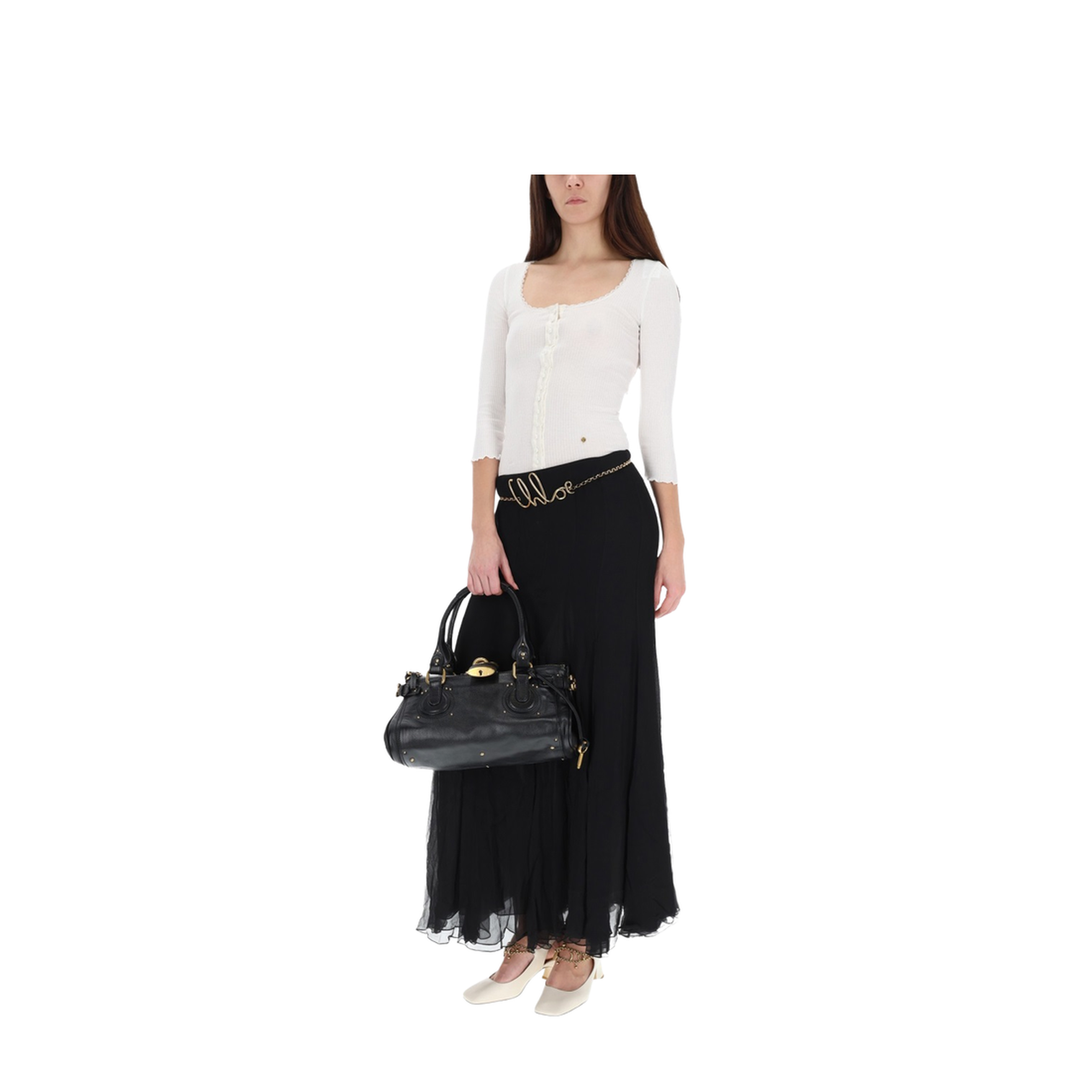 Silk Muslin Maxi Skirt