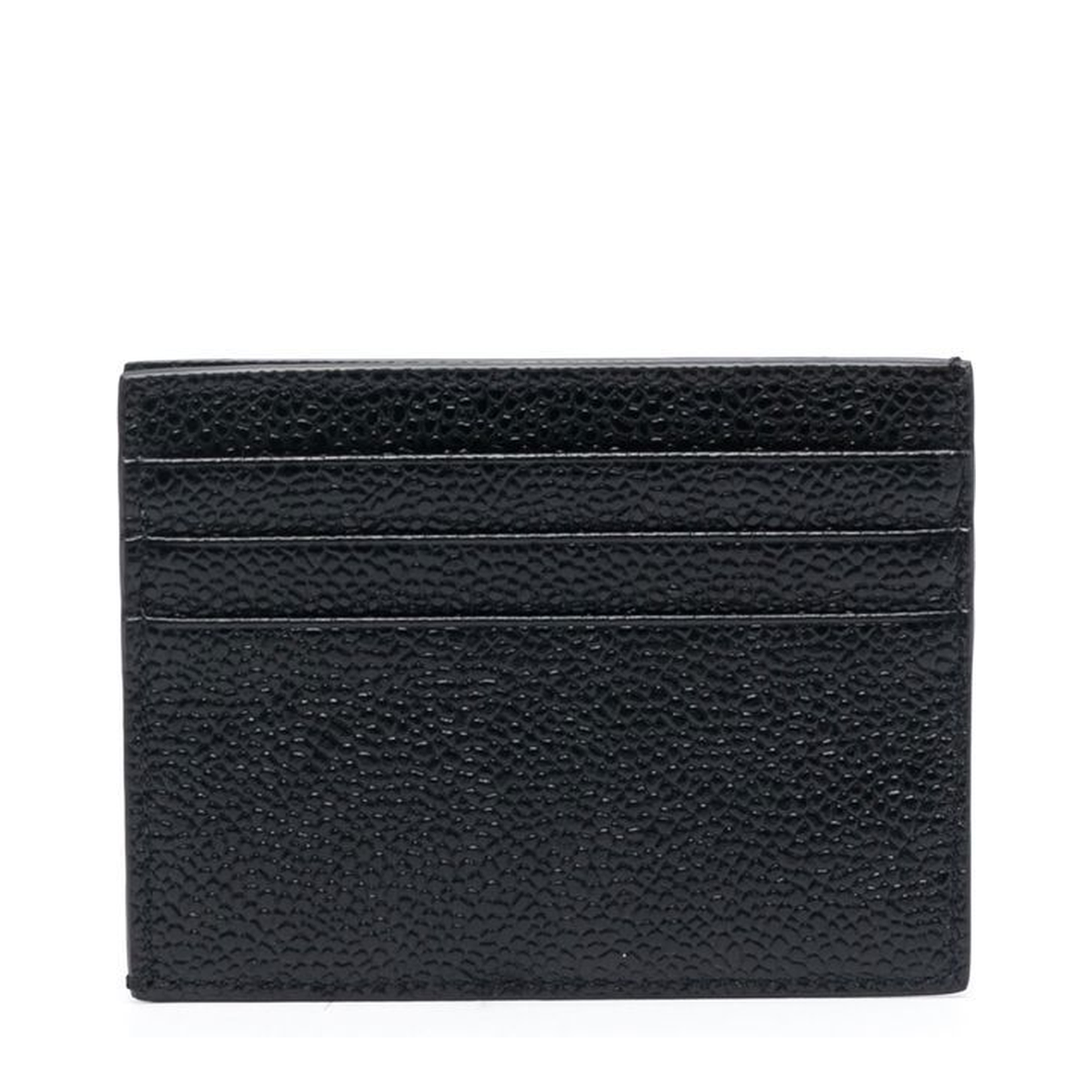 Pebble Grain Leather Single Card Holder