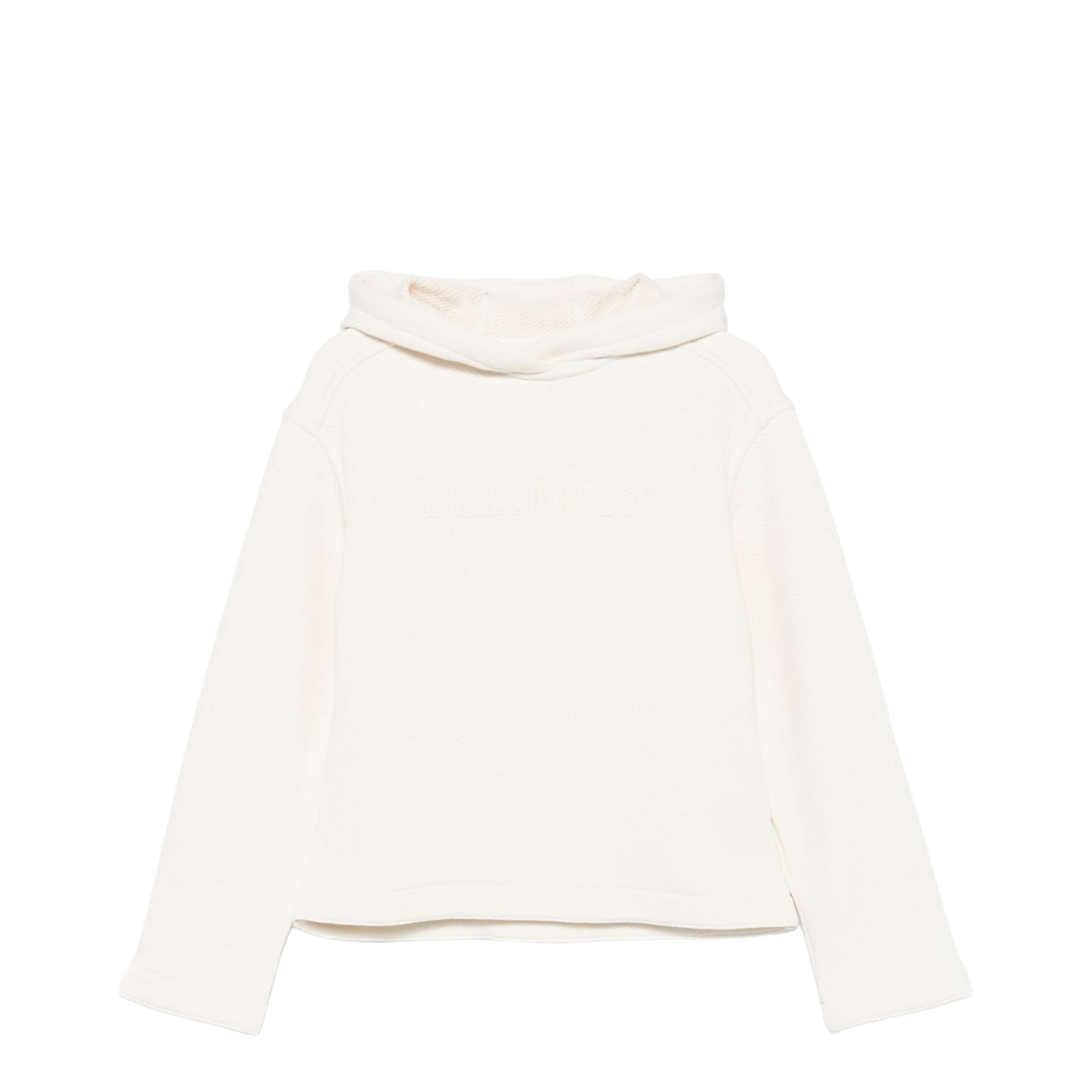 Pure Logo Cotton Hoodie In White