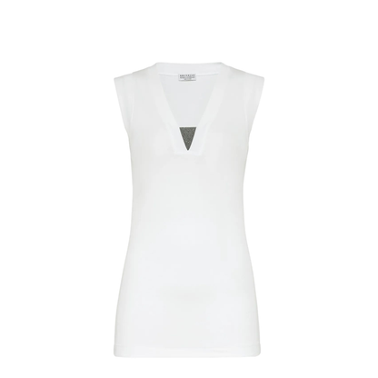 MAYFEYR - Brunello Cucinelli - Stretch Cotton Jersey Tank Top With Precious Faux-Layering - M0TC8EL672