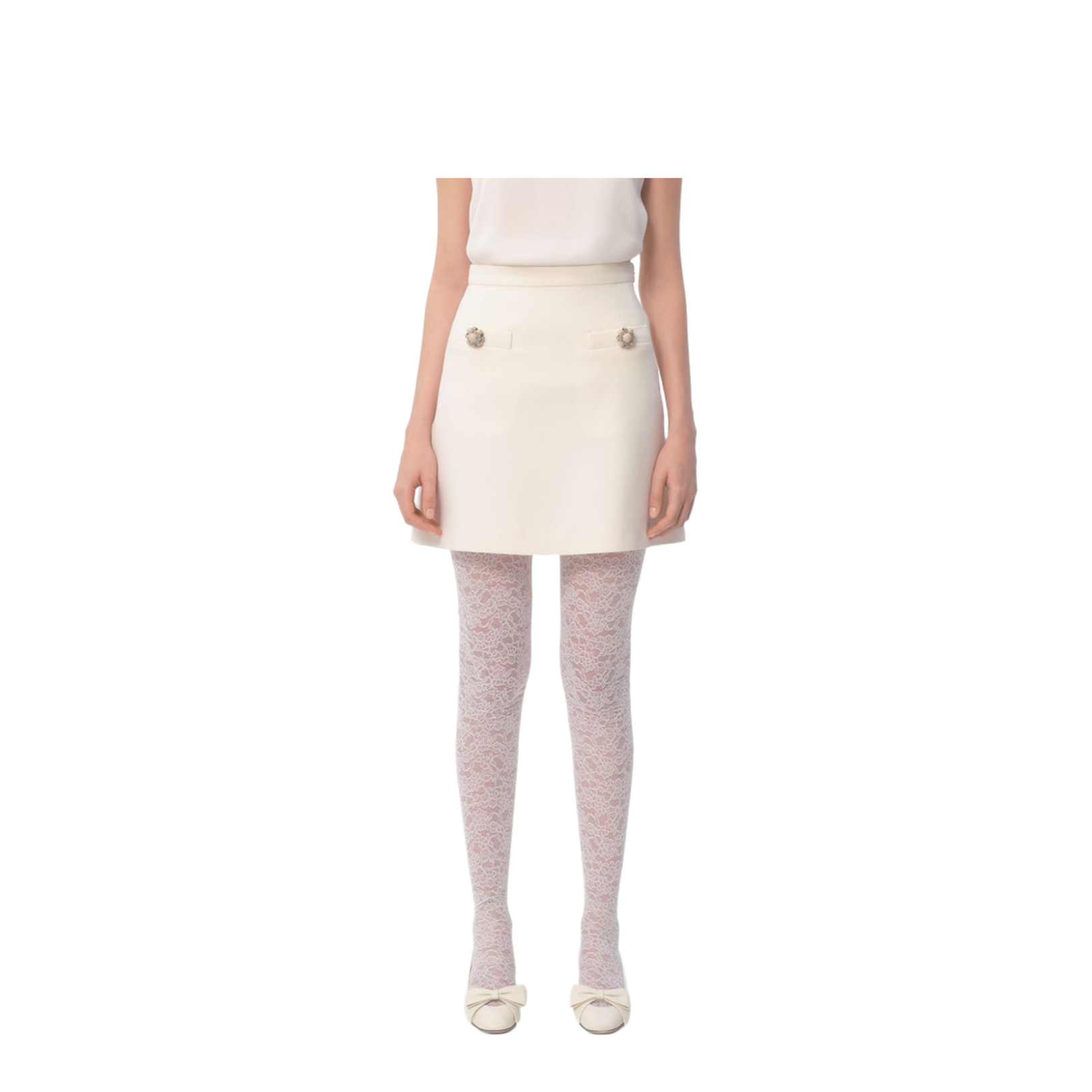 Crepe Couture Jacket In Beige
