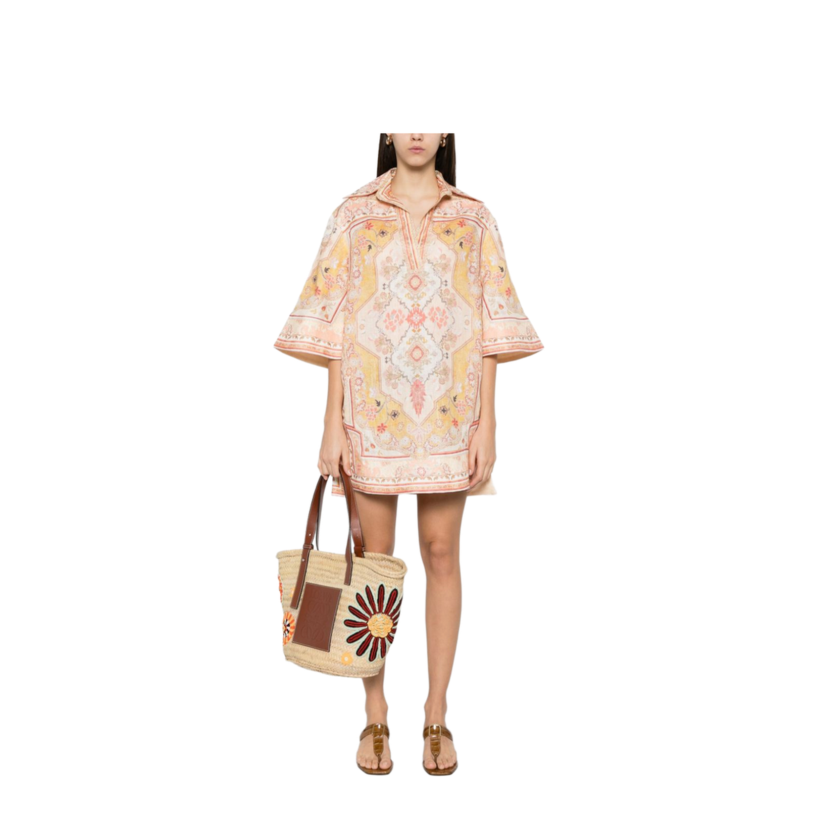 Printed Linen Tunic