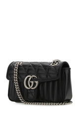 GG Marmont Mini Shoulder Bag, Silver Hardware