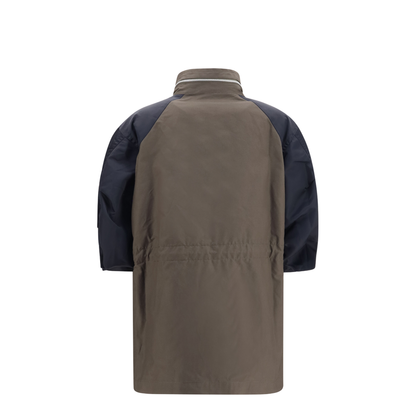 MAYFEYR - Sacai - Nylon And Cotton Jacket With Three-Quarter Sleeves - 2608576