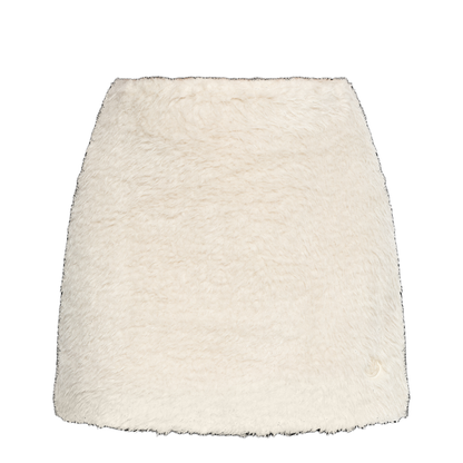 White Teddy Mini Skirt