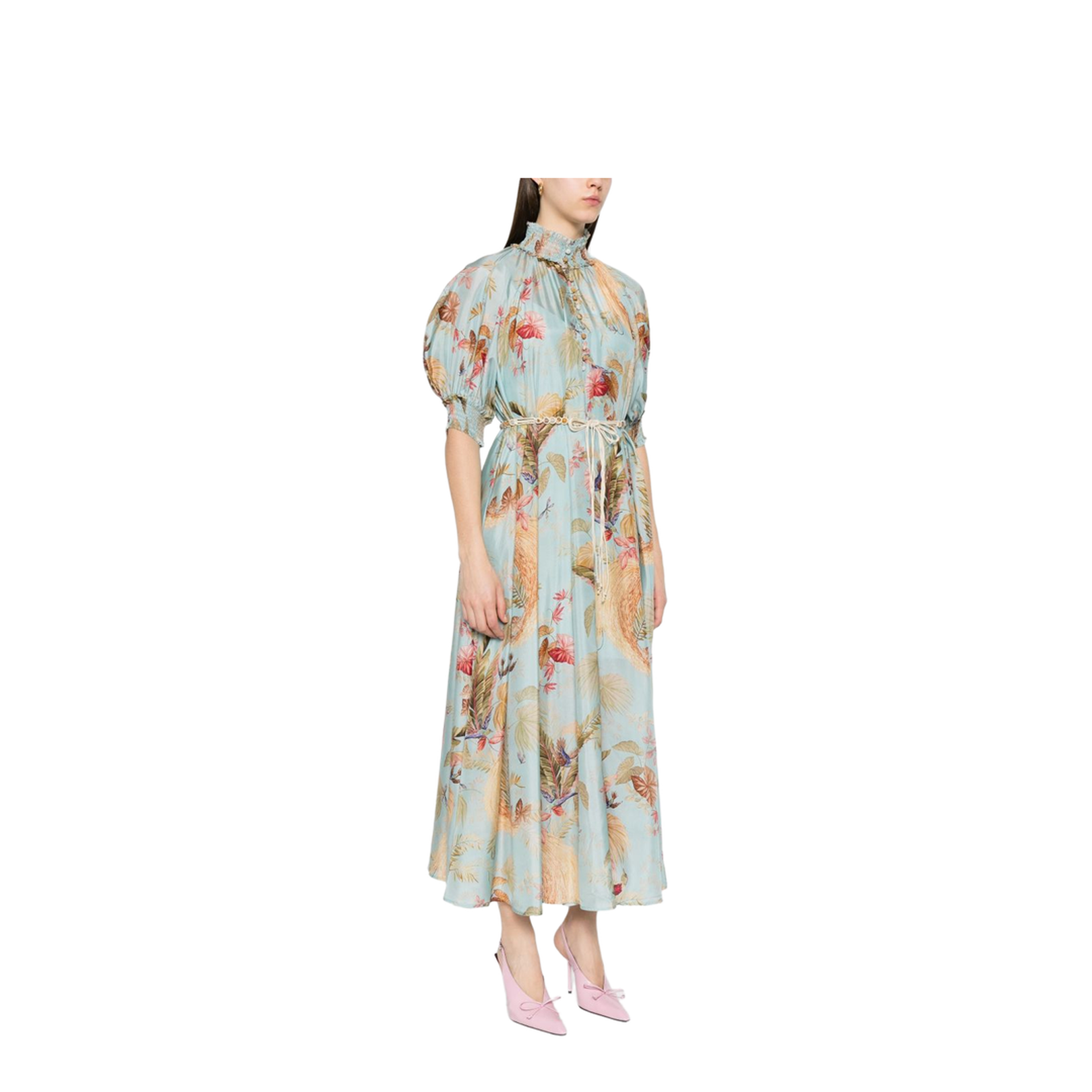 Ascension Printed Silk Dress