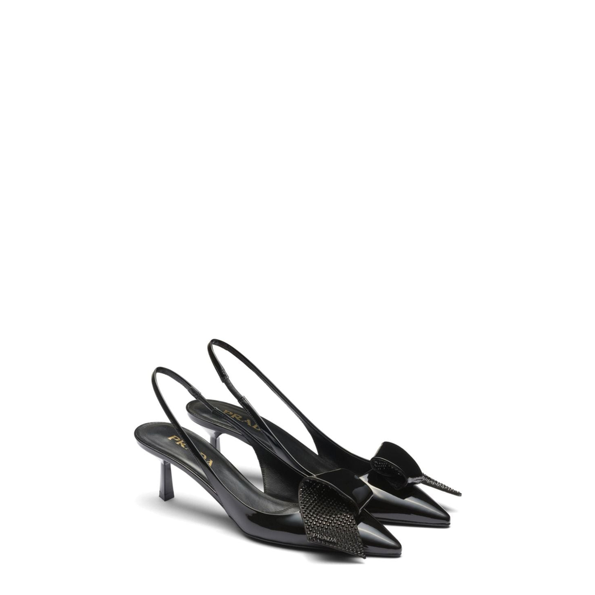 55mm Crystal-Embellished Slingback Pumps