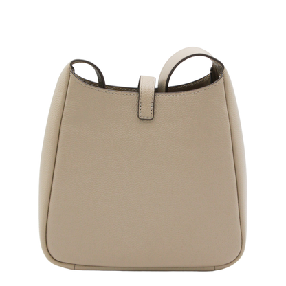 Miller Swing Medium Pebbled Leather Crossbody Bag - Soft Cement
