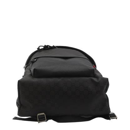 GG Emblem Medium Nylon Backpack - Black