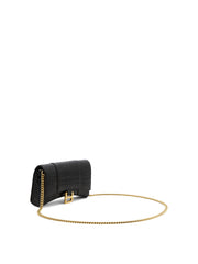 Hourglass Wallet on Chain, Gold Hardware