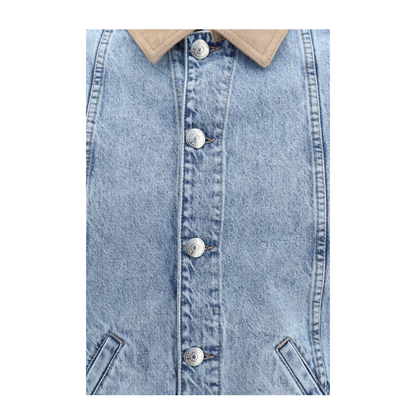 MAYFEYR - Brunello Cucinelli - Denim Jacket With Suede Collar - M241P6911