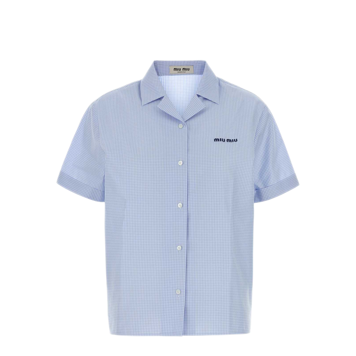 MAYFEYR - Miu Miu - Embroidered Cotton Shirt - MK2048SOOO197IF0UB3
