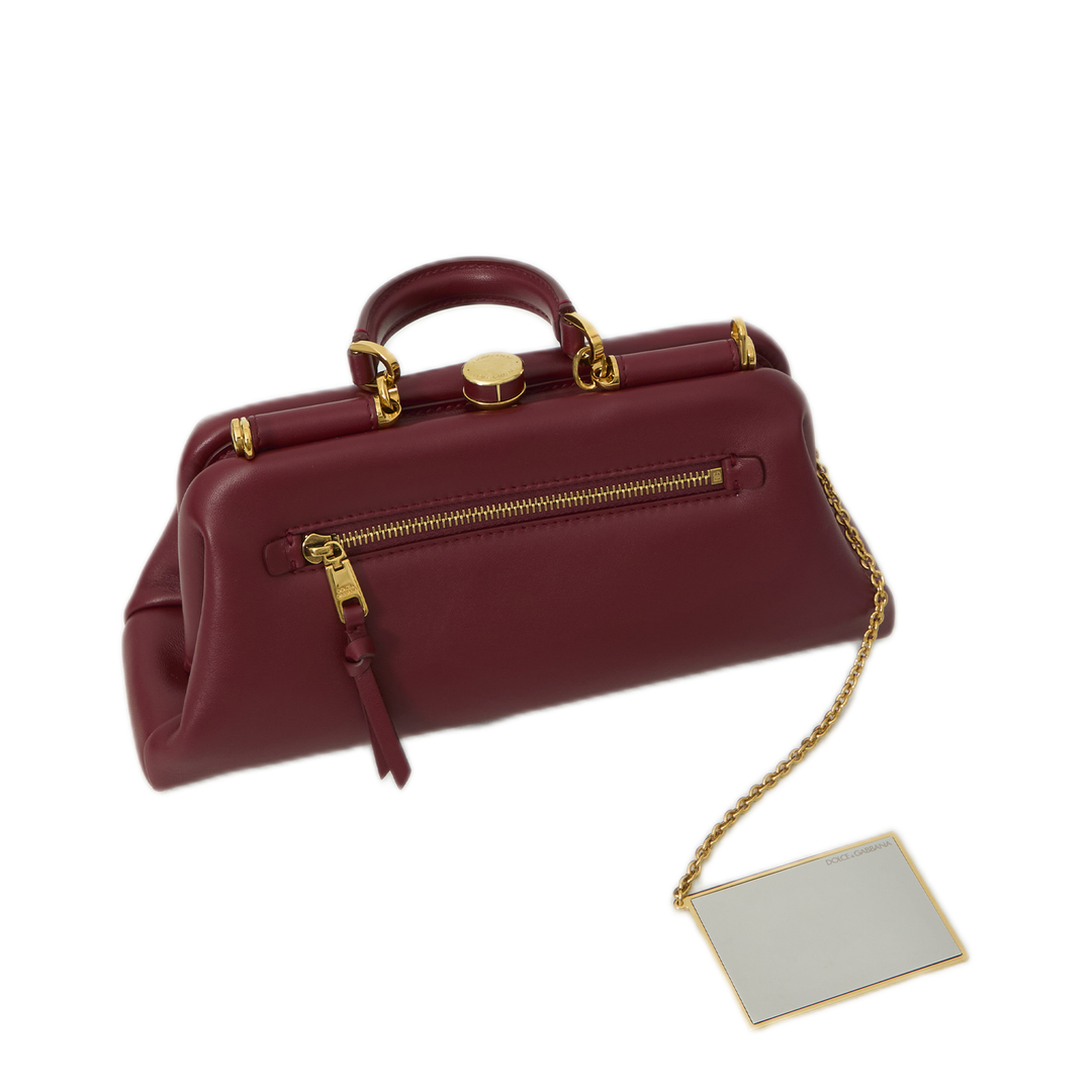 MAYFEYR - Dolce & Gabbana - Burgundy Lambskin Shoulder Bag - BB7986BF98483200