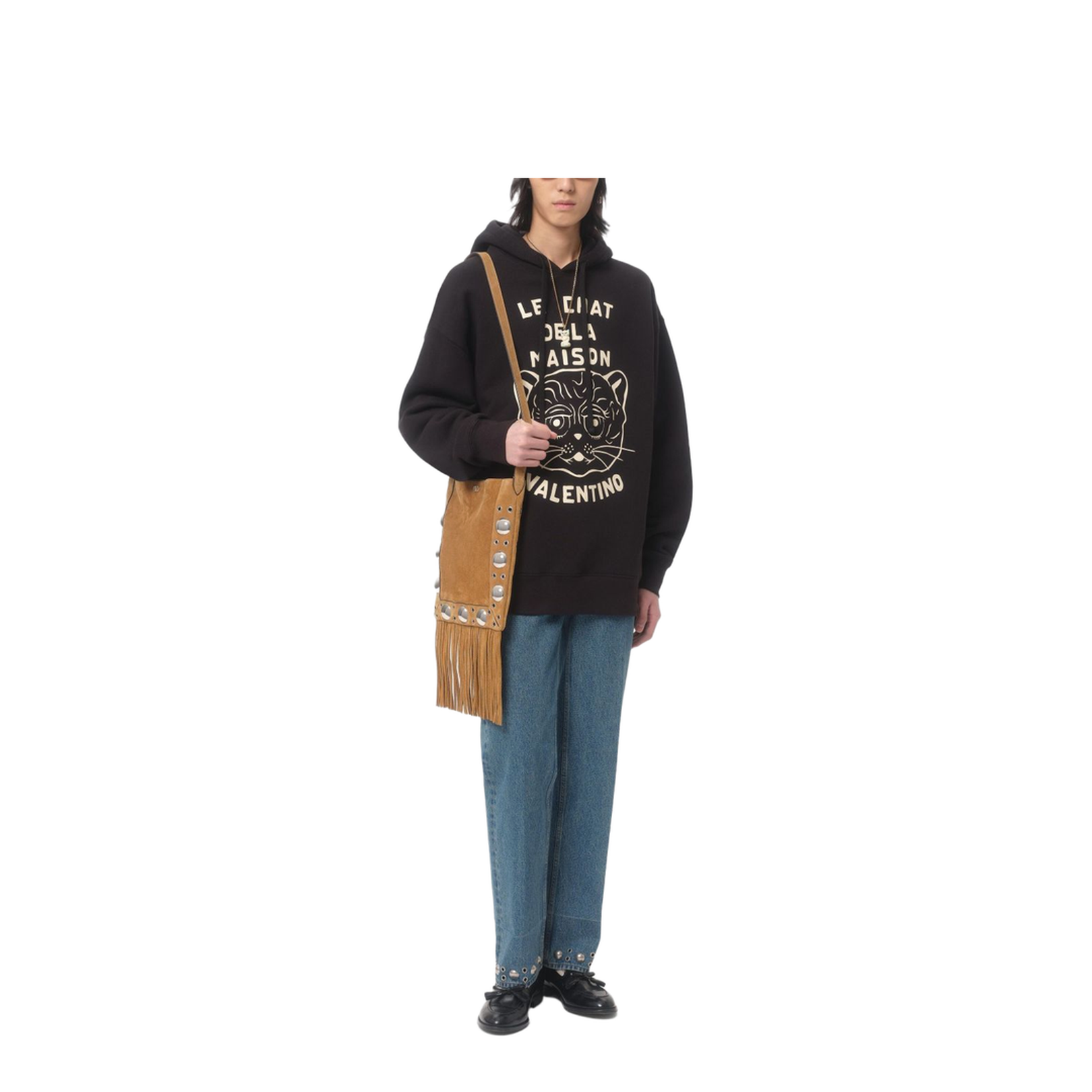 Cotton Sweatshirt With Le Chat De La Maison Patch