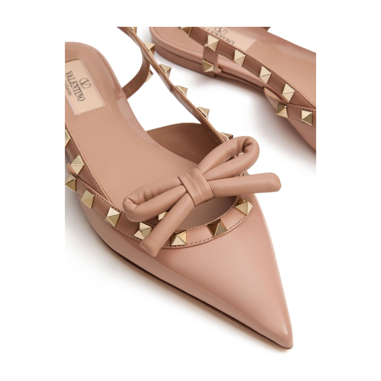 Slingback Rockstud Ballet Flat