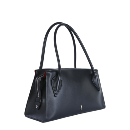 Venus Medium Calf Leather Shoulder Bag - Black