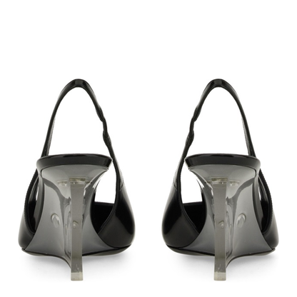 MAYFEYR - Saint Laurent - Leather Miller Wedges - 831087AADAA1000