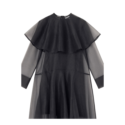 Long Dress with Hoop Collar