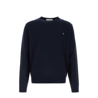 MAYFEYR - Vivienne Westwood - Midnight Blue Wool Blend Alex Sweater - 2701002TY0018K410