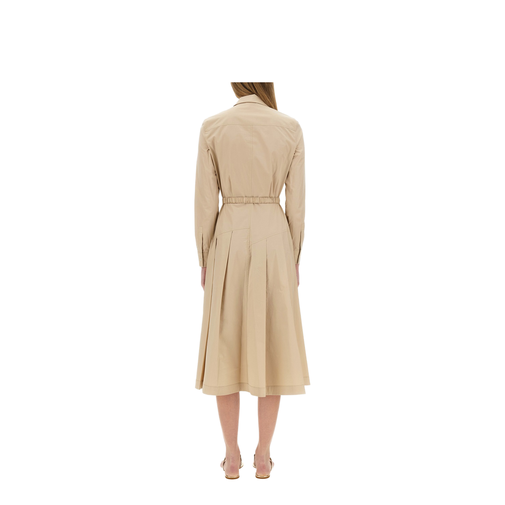 Pleated Cotton Dress