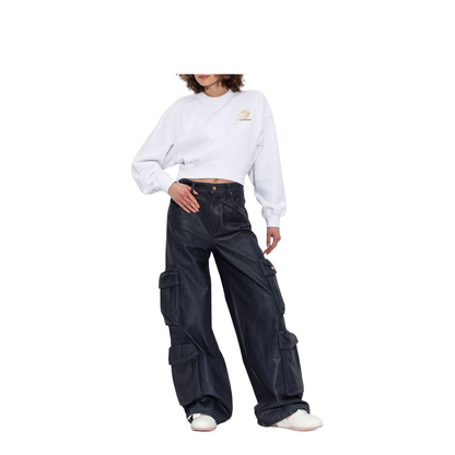 Roses Arrows Cropped Sweatshirt