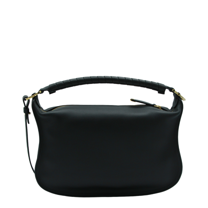 Marcie Small Calfskin Shoulder Bag - Black
