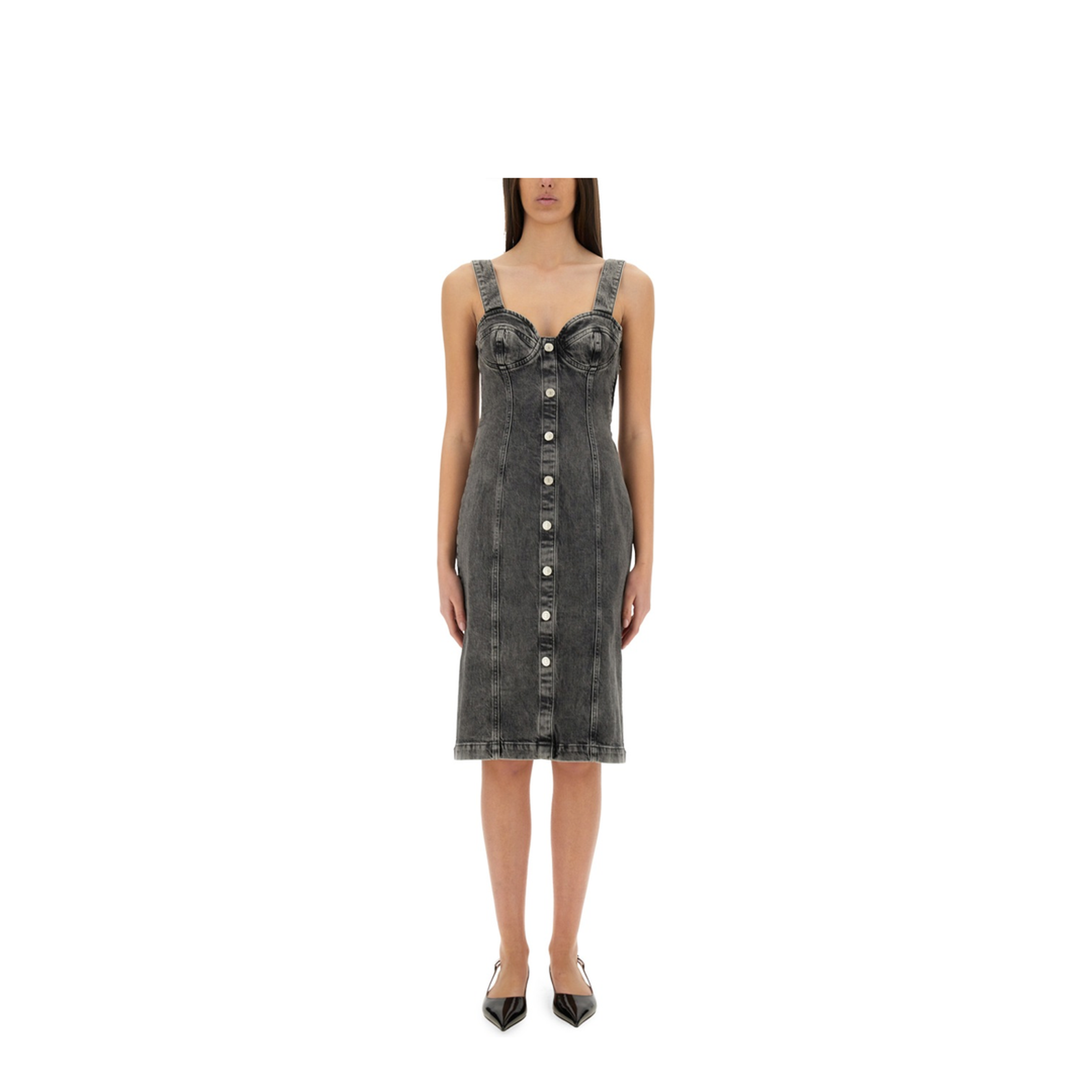 MAYFEYR -  - Denim Midi Dress - 045732191508