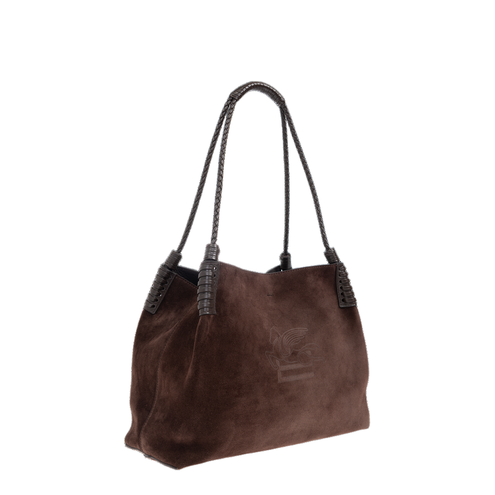 Small Libra Tote Bag in Suede