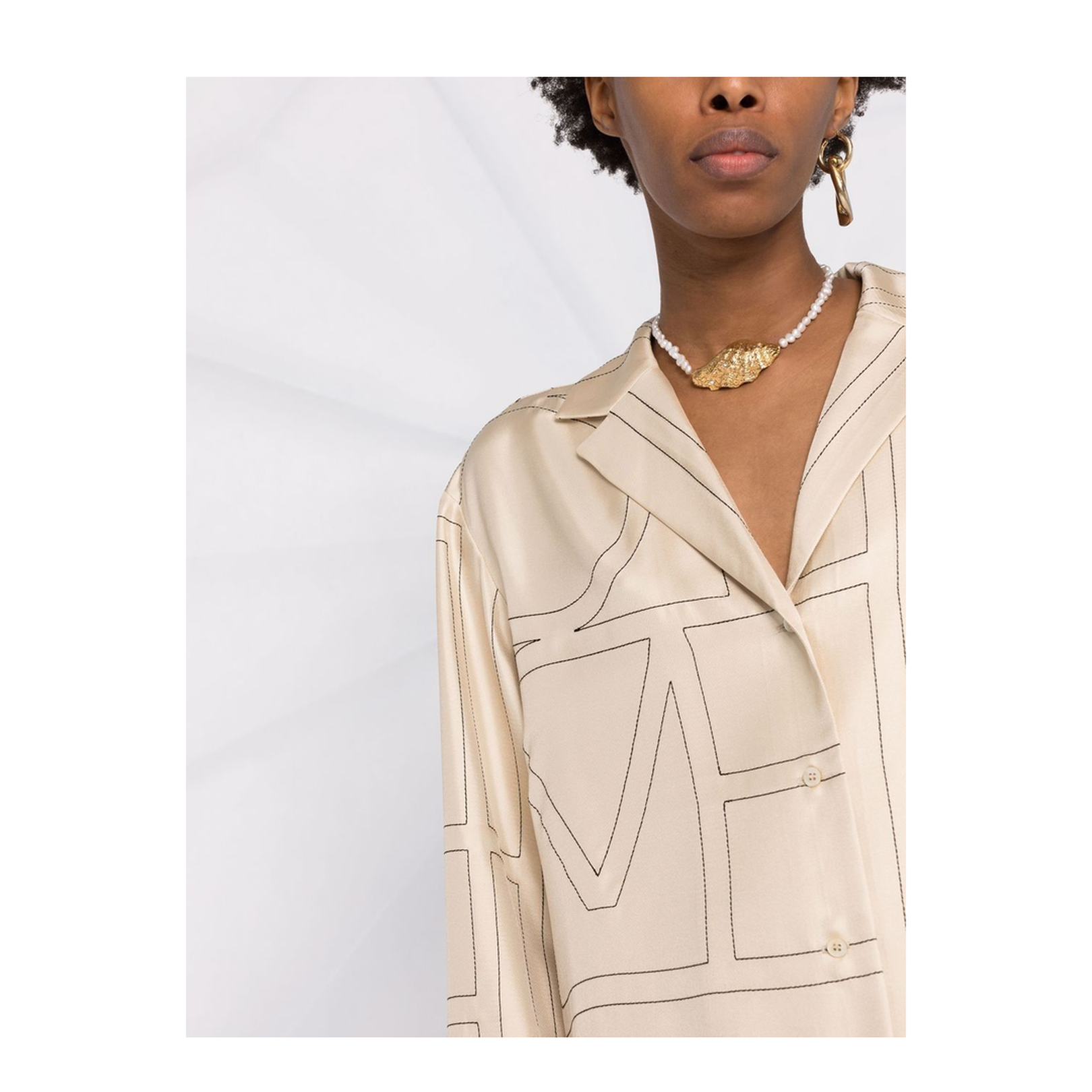Beige Monogram Shirt