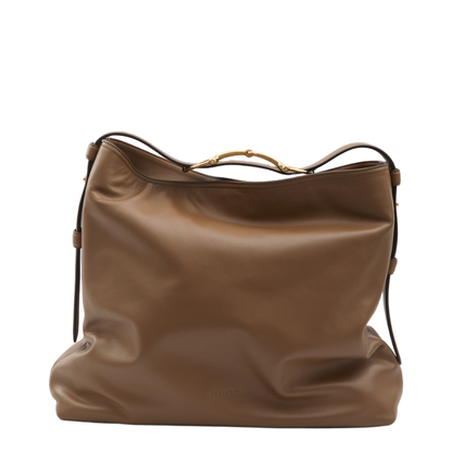 Beatrix Large Tote Bag in Brown Leather