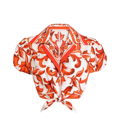 MAYFEYR - Dolce & Gabbana - Shirts Orange - F5T66TGDDRDS9000