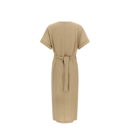 Wrap Dress Beige