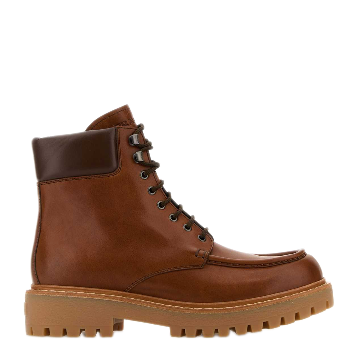 MAYFEYR - Prada - St Moritz Caramel Leather Ankle Boots - 2TE208FG000070F0046