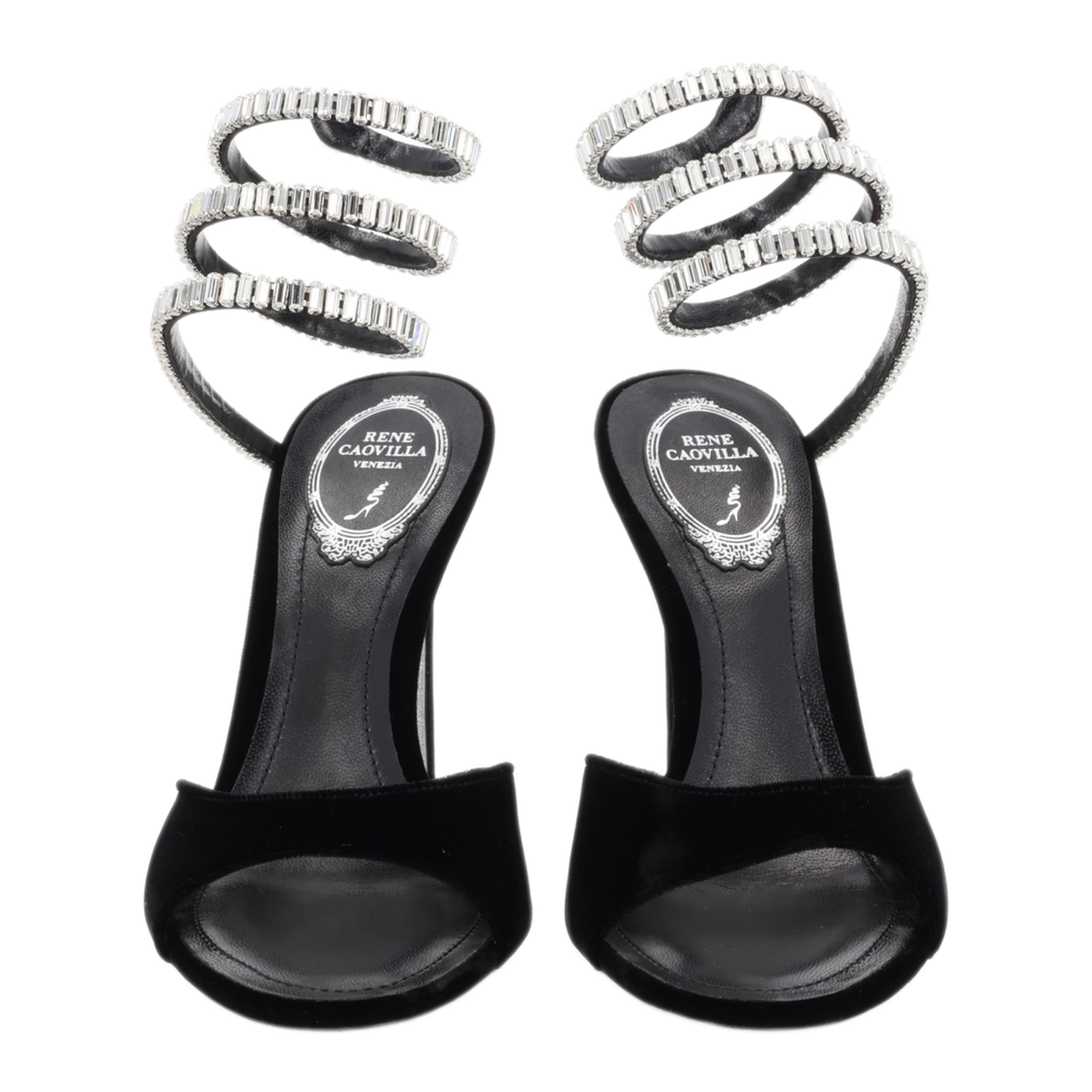 MAYFEYR - Rene Caovilla - Cleo Spark Velvet Heels - C12610105VL01V065
